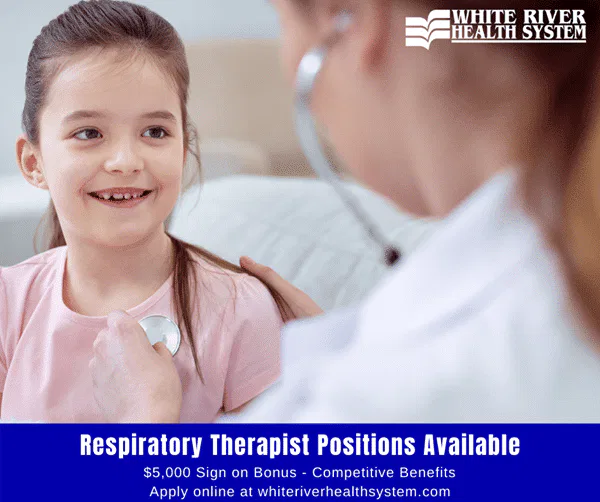 White River Health System offering bonus for Respiratory Therapists