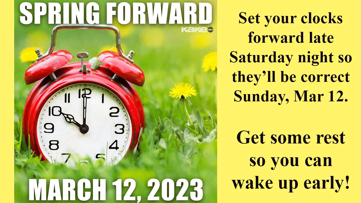 Set your clocks for Daylight Saving Hallmark Times